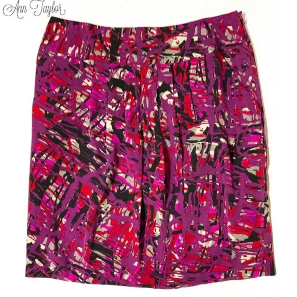 Ann Taylor Pleated A-Line Skirt - New With…